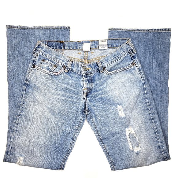 Lucky Brand Denim - Lucky Brand Distressed Bootcut Button Fly Jeans 28